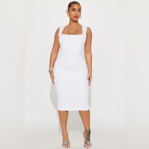 Fashion Nova Colette Double Lined Midi Dress